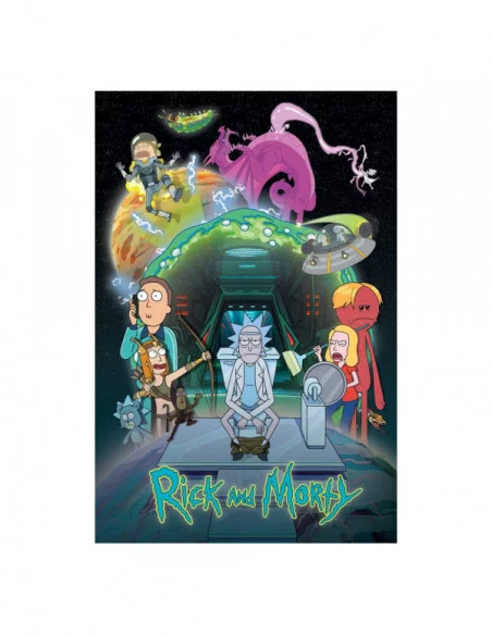 Rick and Morty Set de 4 Pósteres Toilet Adventure 61 x 91 cm (4)
