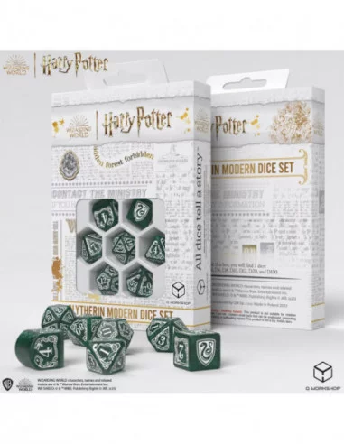 Harry Potter Pack de Dados Slytherin Modern Dice Set - Green (7)