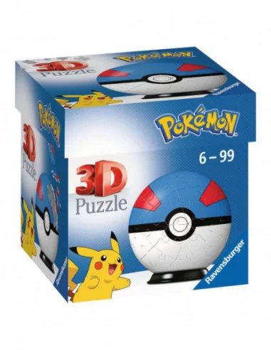 Pokémon Puzzle 3D Pokéballs: Super Ball (55 piezas)