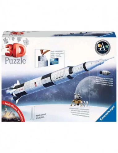 NASA Puzzle 3D Apollo Saturn V Rocket (504 piezas)