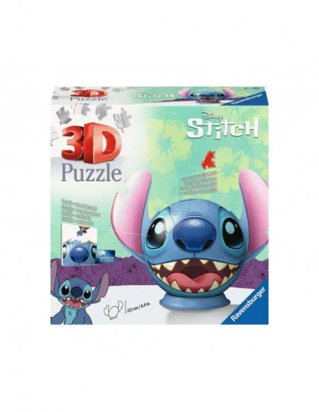 Lilo & Stitch Puzzle 3D Bola con Orejas Stitch (77 piezas)
