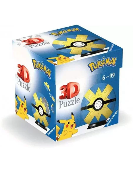 Pokémon Puzzle 3D Pokéballs: Veloz Ball (55 piezas)