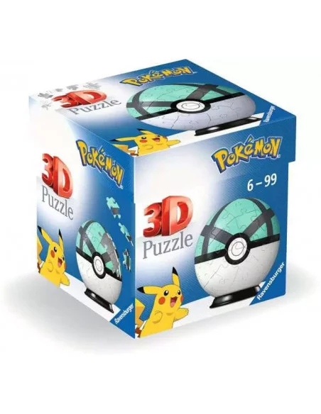 Pokémon Puzzle 3D Pokéballs: Malla Ball (55 piezas)