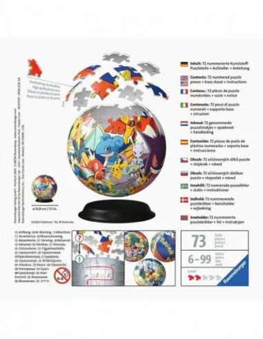 Pokémon Puzzle 3D Ball (73 piezas)