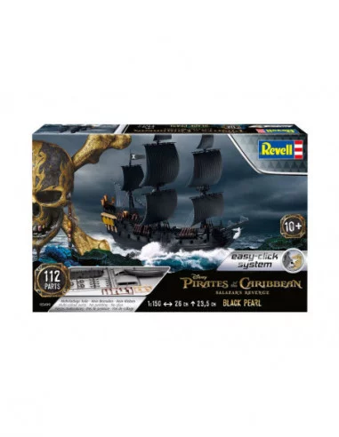 Piratas del Caribe La Venganza de Salazar Maqueta Easy-Click 1/150 Black Pearl 26 cm