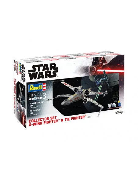 Star Wars Maqueta 1/57 X-Wing Fighter & 1/65 TIE Fighter