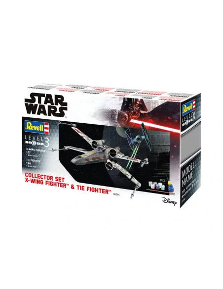 Star Wars Maqueta 1/57 X-Wing Fighter & 1/65 TIE Fighter