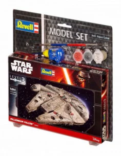 Star Wars Maqueta 1/241 Model Set Millennium Falcon 10 cm 2