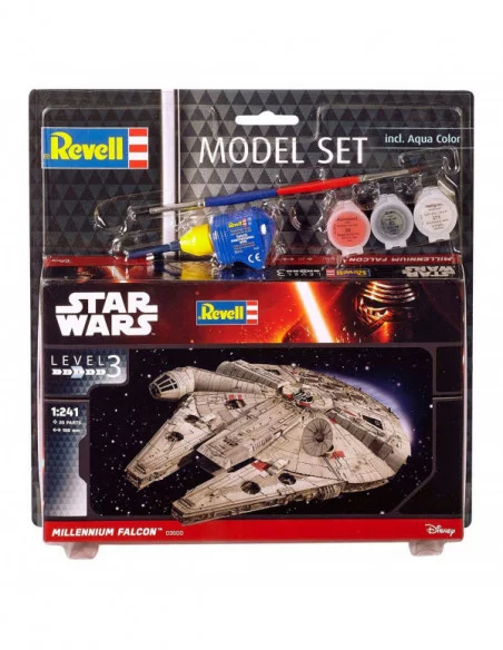 Star Wars Maqueta 1/241 Model Set Millennium Falcon 10 cm