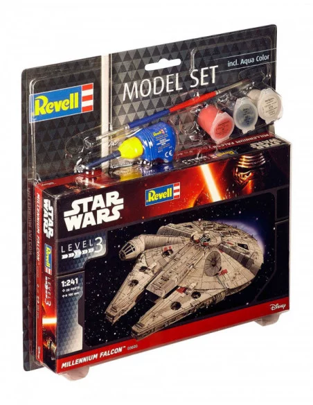 Star Wars Maqueta 1/241 Model Set Millennium Falcon 10 cm