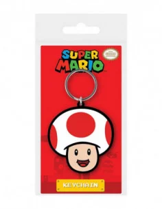 Super Mario Llavero caucho Toad 6 cm