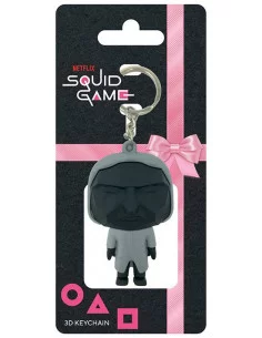 Squid Game 3D Llavero caucho Mask Man 6 cm