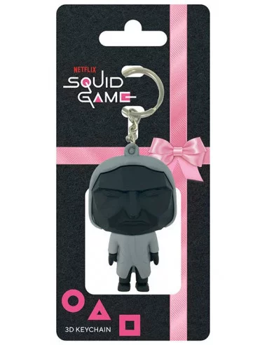 Squid Game 3D Llavero caucho Mask Man 6 cm
