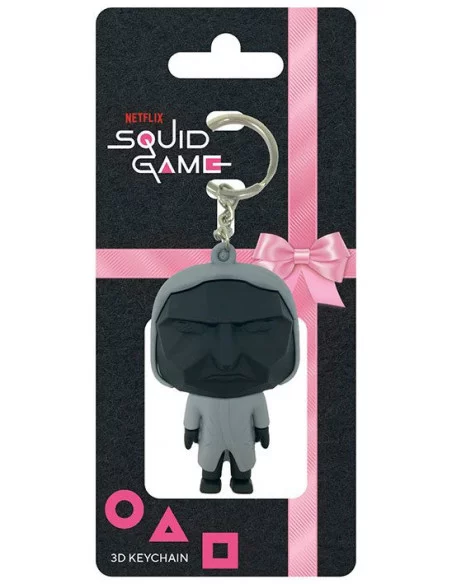 Squid Game 3D Llavero caucho Mask Man 6 cm