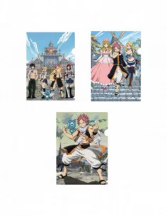 Fairy Tail Set de 3 Fundas transparentes 01