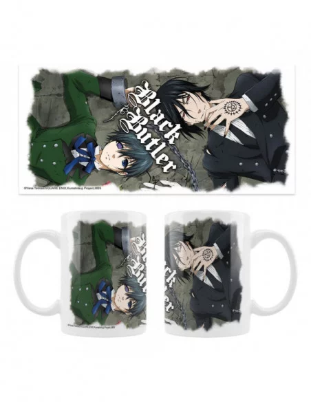 Black Butler Taza Cerámica Ciel, Sebastian