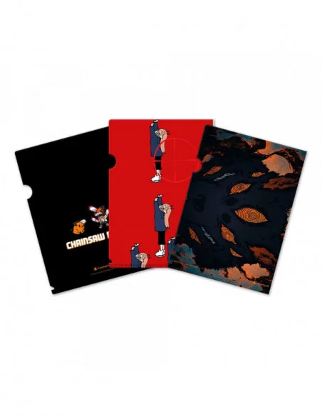Chainsaw Man Set de 3 Fundas transparentes