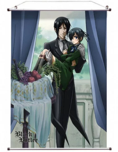 Kuroshitsuji Póster Tela Sebastian & Ciel 60 x 90 cm
