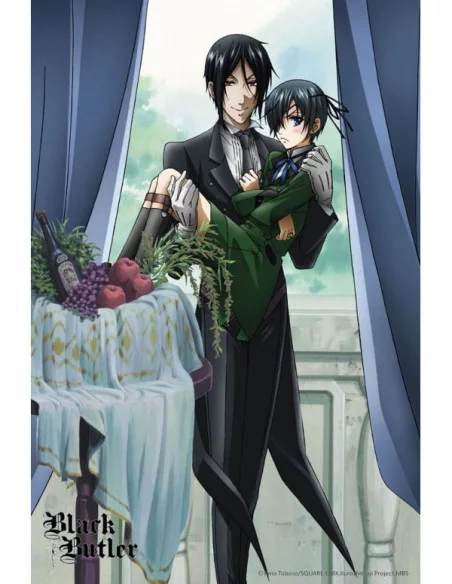 Kuroshitsuji Póster Tela Sebastian & Ciel 60 x 90 cm