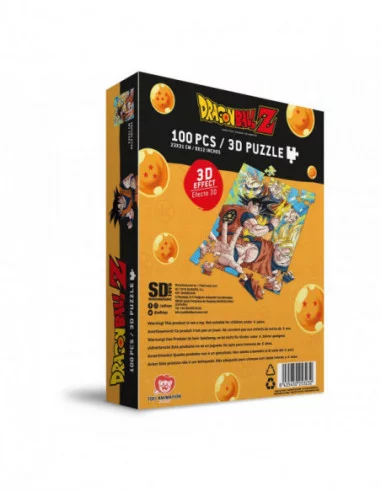 Dragon Ball Z Puzzle Efecto 3D Goku Saiyan (100 piezas)