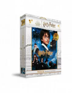Harry Potter Puzzle Efecto 3D Philosopher's Stone Poster (100 piezas)