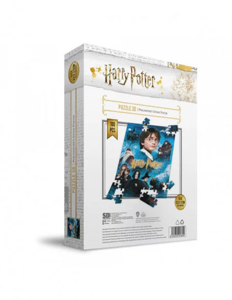 Harry Potter Puzzle Efecto 3D Philosopher's Stone Poster (100 piezas)