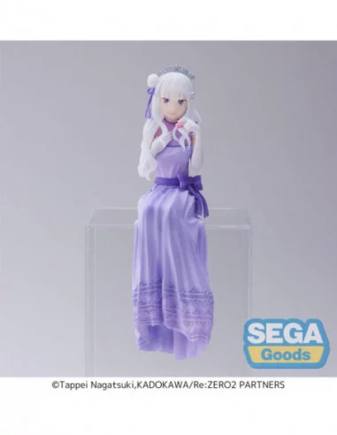 Re:Zero - Starting Life in Another World: Lost in Memories Estatua PVC PM Perching Emilia (Dressed-Up Party) 14 cm
