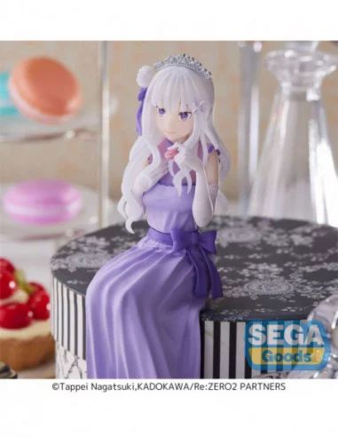 Re:Zero - Starting Life in Another World: Lost in Memories Estatua PVC PM Perching Emilia (Dressed-Up Party) 14 cm