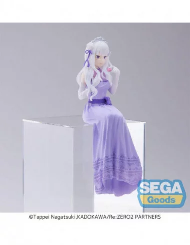 Re:Zero - Starting Life in Another World: Lost in Memories Estatua PVC PM Perching Emilia (Dressed-Up Party) 14 cm