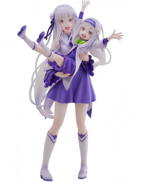 Re:Zero Starting Life in Another World Estatua PVC 1/7 Emilia & Childhood Emilia 24 cm