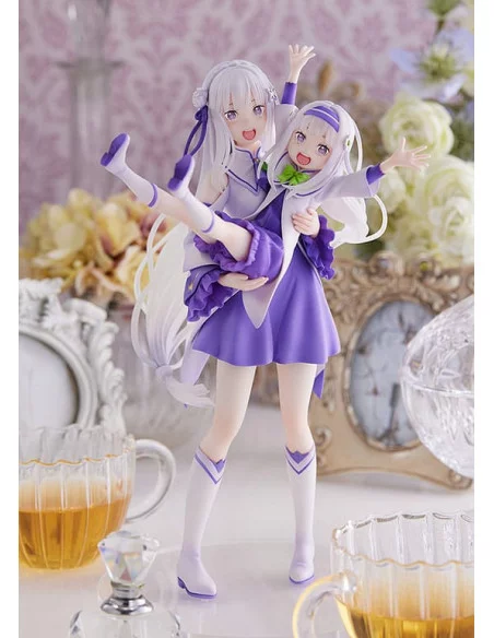 Re:Zero Starting Life in Another World Estatua PVC 1/7 Emilia & Childhood Emilia 24 cm Re:Zero Starting Life in Another World Estatua PVC 1/7 Emilia & Childhood Emilia 24 cm