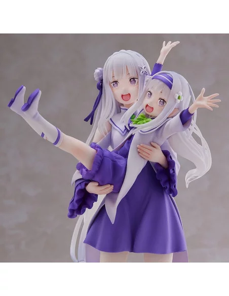 Re:Zero Starting Life in Another World Estatua PVC 1/7 Emilia & Childhood Emilia 24 cm Re:Zero Starting Life in Another World Estatua PVC 1/7 Emilia & Childhood Emilia 24 cm