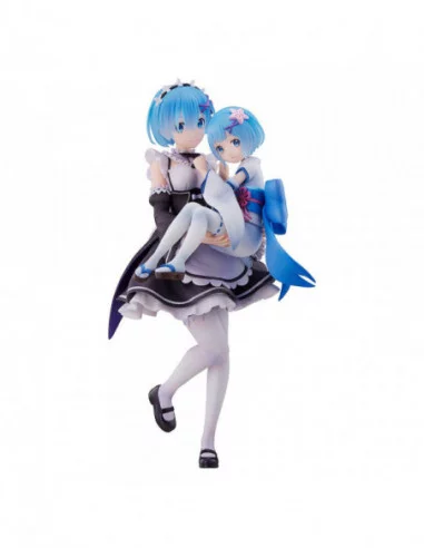Re:Zero Starting Life in Another World Estatua PVC 1/7 Rem & Childhood Rem 23 cm