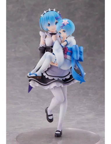 Re:Zero Starting Life in Another World Estatua PVC 1/7 Rem & Childhood Rem 23 cm