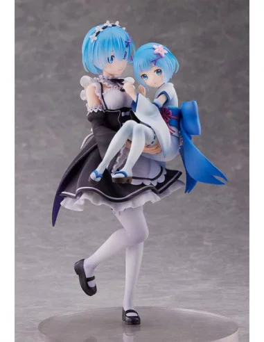 Re:Zero Starting Life in Another World Estatua PVC 1/7 Rem & Childhood Rem 23 cm