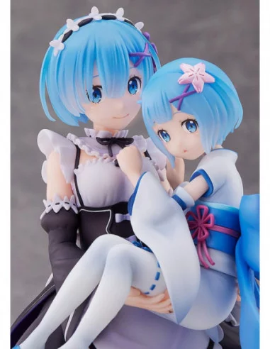 Re:Zero Starting Life in Another World Estatua PVC 1/7 Rem & Childhood Rem 23 cm