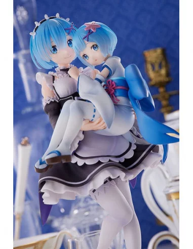 Re:Zero Starting Life in Another World Estatua PVC 1/7 Rem & Childhood Rem 23 cm