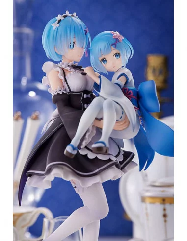 Re:Zero Starting Life in Another World Estatua PVC 1/7 Rem & Childhood Rem 23 cm