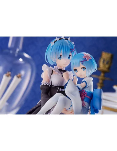 Re:Zero Starting Life in Another World Estatua PVC 1/7 Rem & Childhood Rem 23 cm