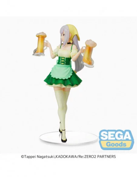 Re:Zero Starting Life in Another World Estatua PVC SPM Emilia Oktoberfest Ver. (re-run) 21 cm