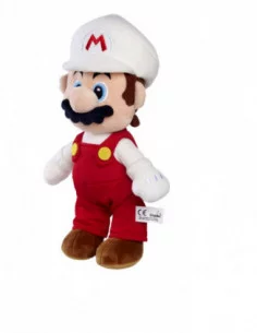 Super Mario Peluche Feuer Mario 30 cm 2