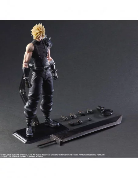 Final Fantasy VII Remake Play Arts Kai Figura Cloud Strife Ver. 2 27 cm