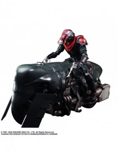 Final Fantasy VII Remake Play Arts Kai Figura & Vehículo Shinra Elite Security Officer & Bike