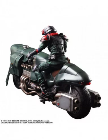 Final Fantasy VII Remake Play Arts Kai Figura & Vehículo Shinra Elite Security Officer & Bike