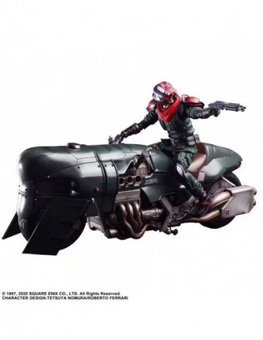 Final Fantasy VII Remake Play Arts Kai Figura & Vehículo Shinra Elite Security Officer & Bike