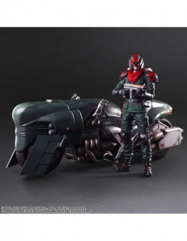 Final Fantasy VII Remake Play Arts Kai Figura & Vehículo Shinra Elite Security Officer & Bike