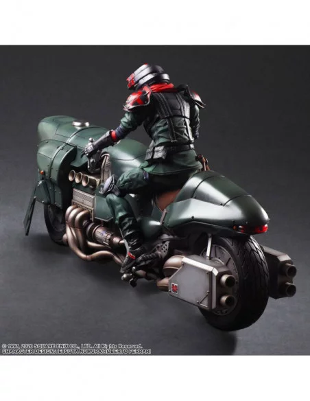 Final Fantasy VII Remake Play Arts Kai Figura & Vehículo Shinra Elite Security Officer & Bike