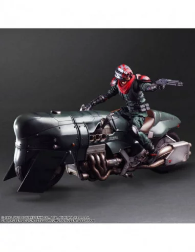 Final Fantasy VII Remake Play Arts Kai Figura & Vehículo Shinra Elite Security Officer & Bike