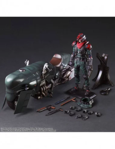 Final Fantasy VII Remake Play Arts Kai Figura & Vehículo Shinra Elite Security Officer & Bike
