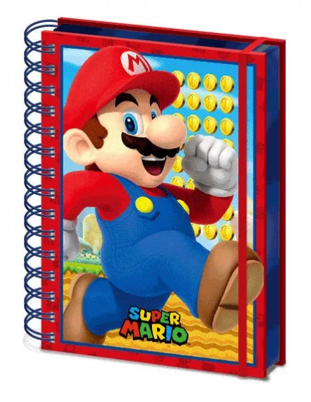 Super Mario Libreta A5 Wiro 3D Mario